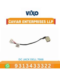 VIXO DC JACK DELL INS 7566 15-7000  15-I7566 15-7567 15-I7567  P65F  P65F001  D18KH 0D18KH  BCV10  DC30100YY00  DC30100YB00