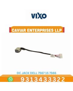 VIXO DC JACK DELL 7567 Dell Inspiron 15 7566 7567 i7566 i7567 DC30100YA00, WITH WIRE