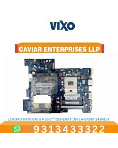 VIXO LENOVO G470 GM HM65 2ND GENERATION LA-6759P 14 INCH LAPTOP MOTHERBOARD